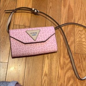 Pink Crossbody Guess bag